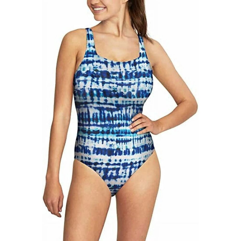 Speedo Womens Tank One Piece Swimsuit (Brıght Cobalt, Small)